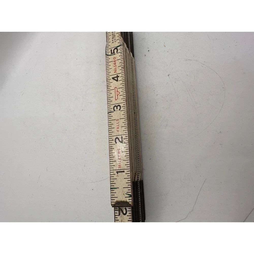 Vintage Lufkin Folding Ruler Wood Carpenter Rule 6 Ft Parts Repair